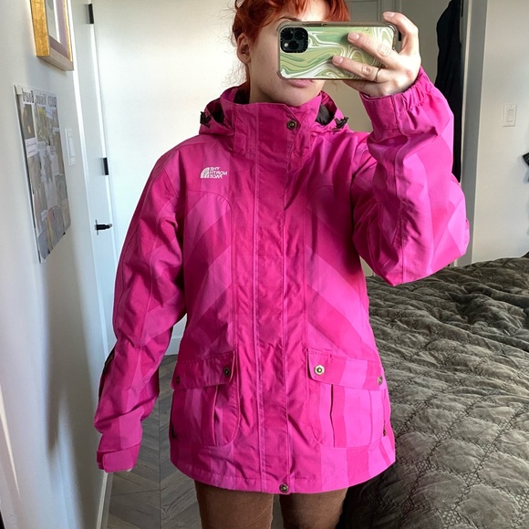 THE NORTH FACE Hyvant Ski Jacket, Pink, Checkered - Picture 12 of 12